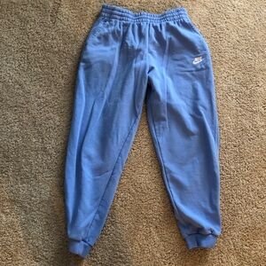 NIKE periwinkle sweatpants XL purple blue inner drawstring pull on pockets